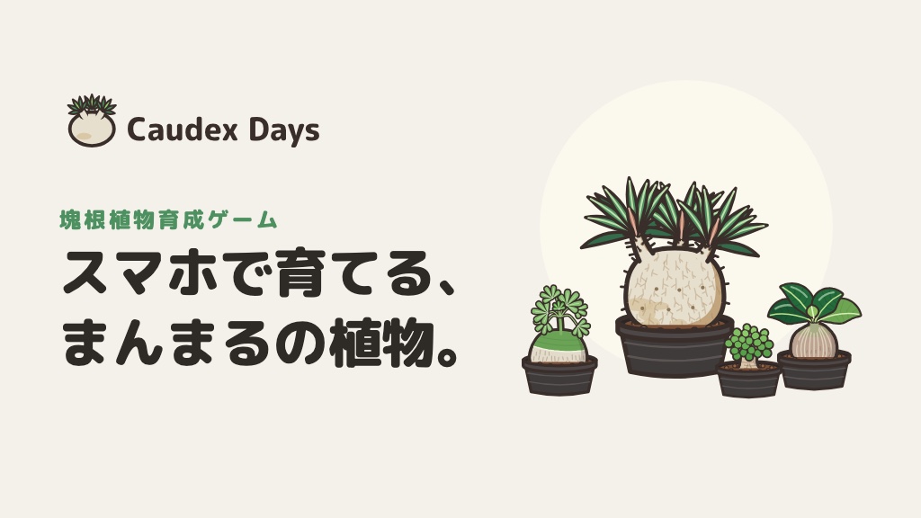 スマホで塊根植物 Caudex Days
